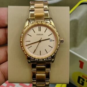 Fossil BQ3374 Women Rose Gold-Toned Dial Adalyn Analogue Watch